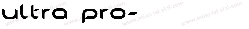 ultra pro字体转换